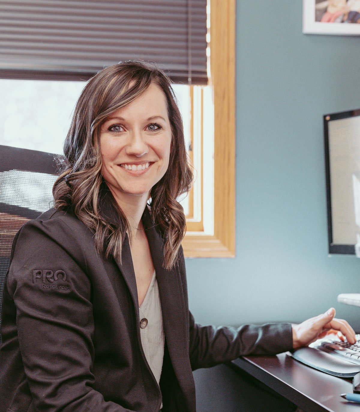 Smiling employee
