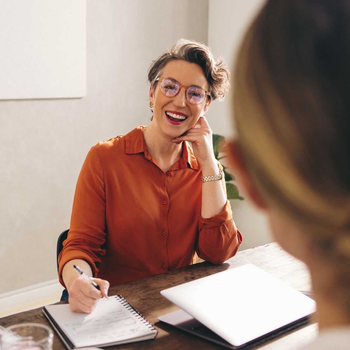 Business Woman In Discussion