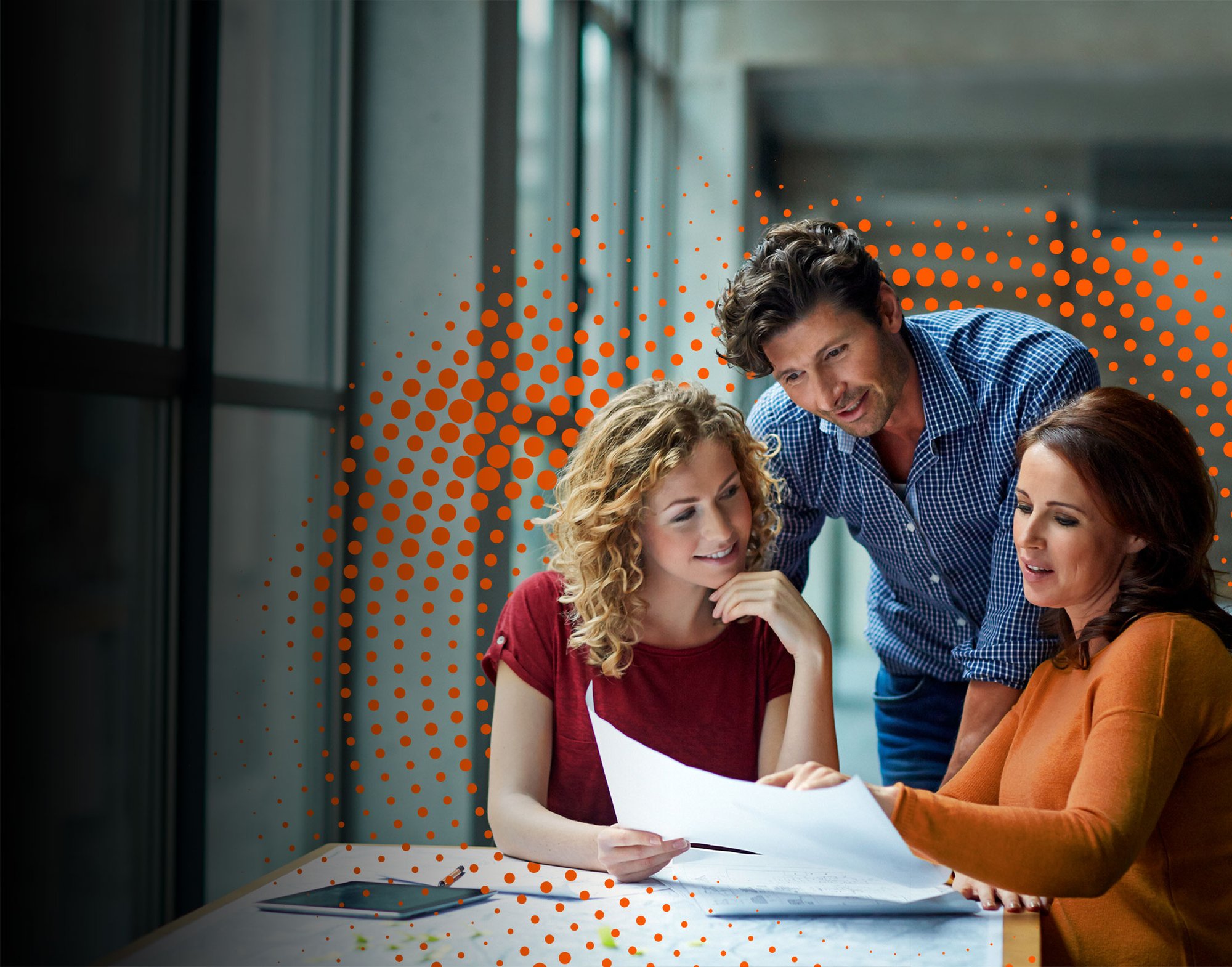 group of architects discussing project